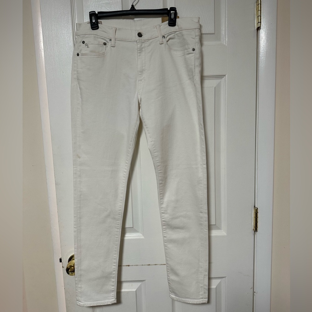 Polo by Ralph Lauren Tompkins Skinny White Jeans